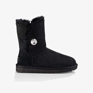 Ugg Bailey Button Bling Klassiska Stövlar Dam Svarta (173824YBU)